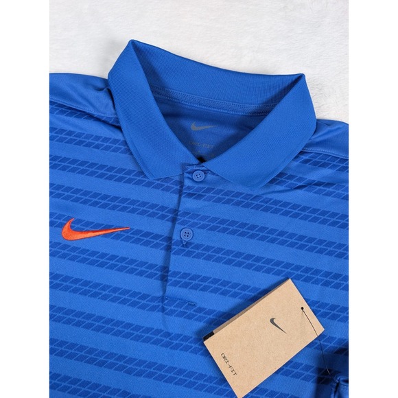 Nike Other - Nike Dri Fit Coaches‎ Victory Polo Shirt Mens Small Royal Blue Striped NWT.